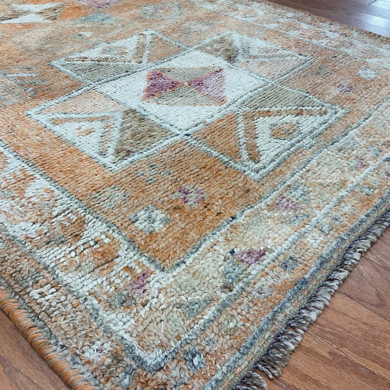 HERAT ORIENTAL Handmade Turkish Oushak Wool Runner - 3'7" x 11'