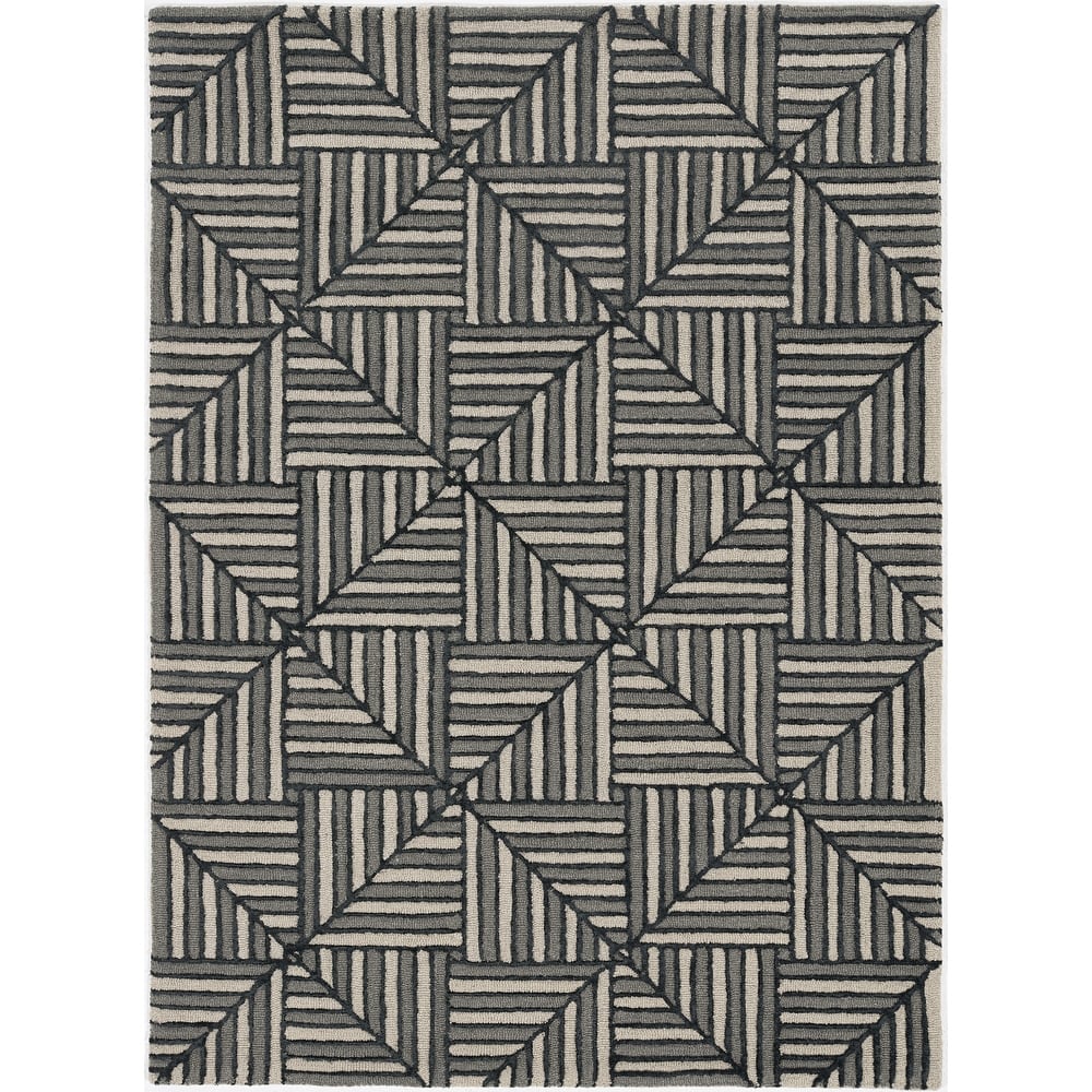 Libby Langdon Upton Diagonal Tile Handtufted Wool Rug