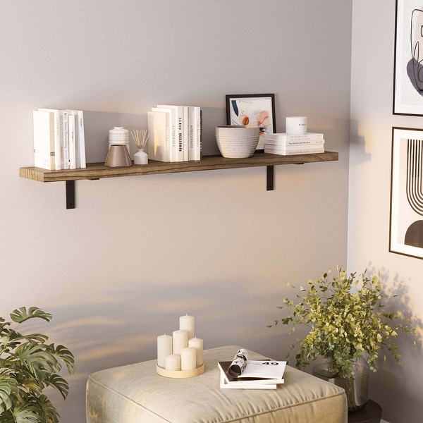 Long wooden wall shelf hotsell