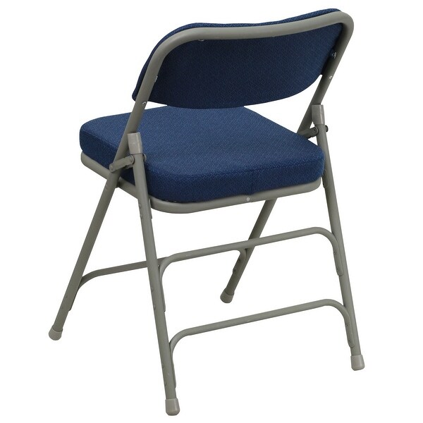 2 Pack Curved Triple Braced & Double Hinged Upholstered