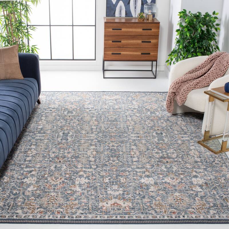 SAFAVIEH Vivaldi Arife Oriental Rug - 5'3" x 7'6" - Light Blue/Ivory