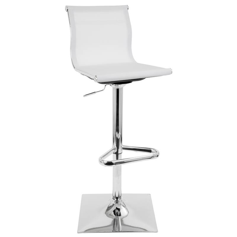 Porch & Den Bixby Adjustable Mesh Bar Stool - N/A
