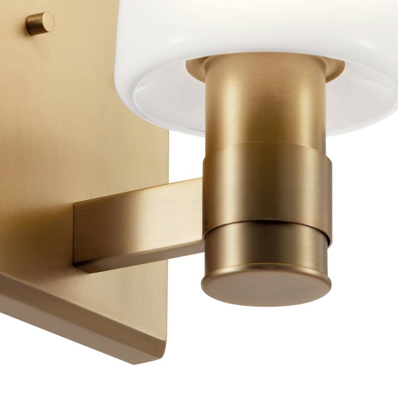 Adani 1-Light Wall Sconce with Opal Glass Shade