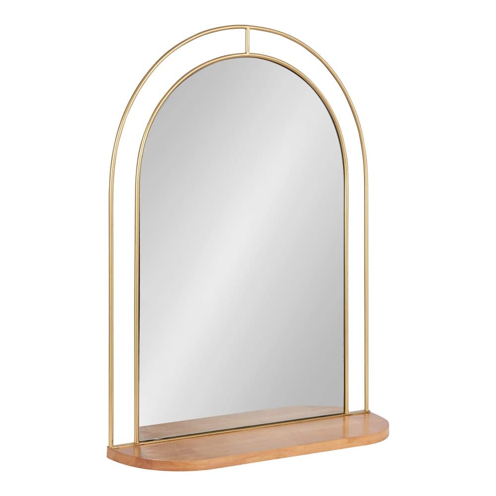 Kate and Laurel Reverie Framed Wall Mirror with Shelf - 23x30