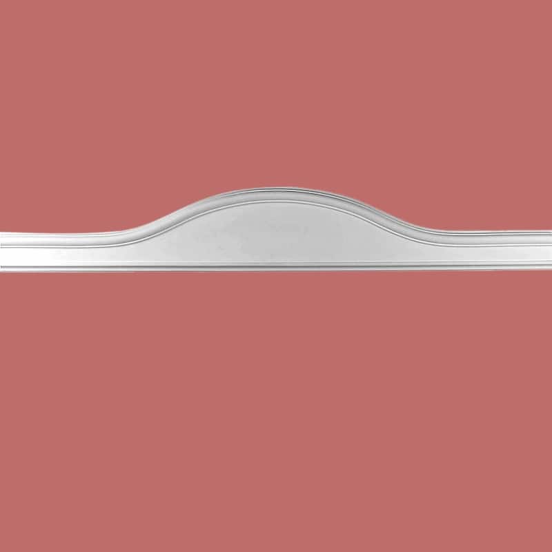 Roman Style White Urethane Door Pediment - Elegant Architectural Header by Renovators Supply