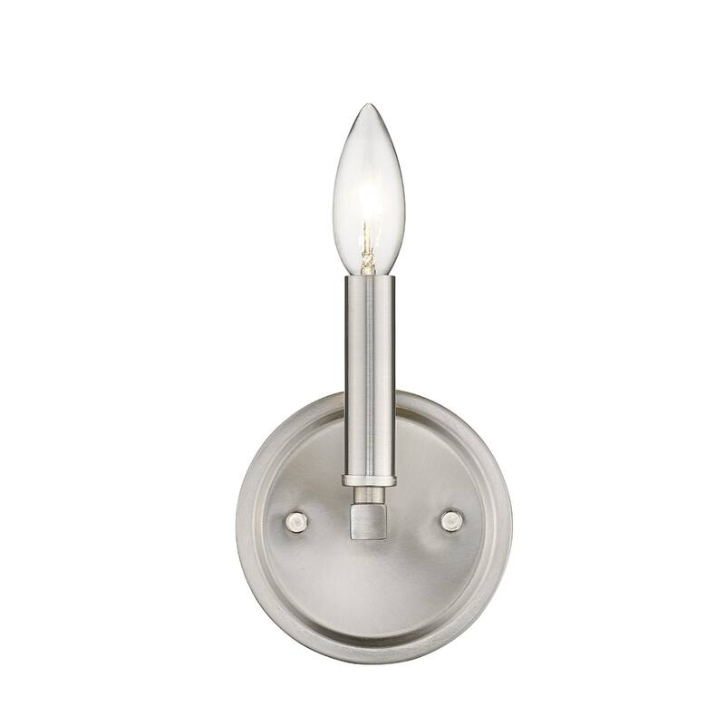 One Light Steel Wall Sconce Reversible Mount Ready - 4” x 5” x 6.63” (D x W x H)