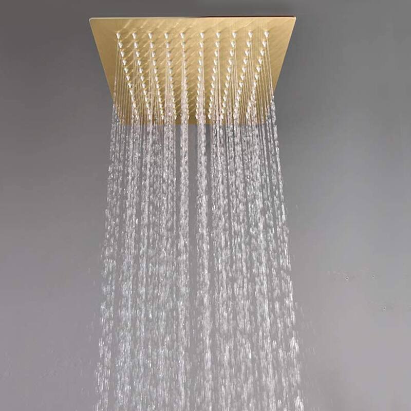 Proox 10" Wall Mounted Rain Shower Head 2.5GPM Square Shower Handheld