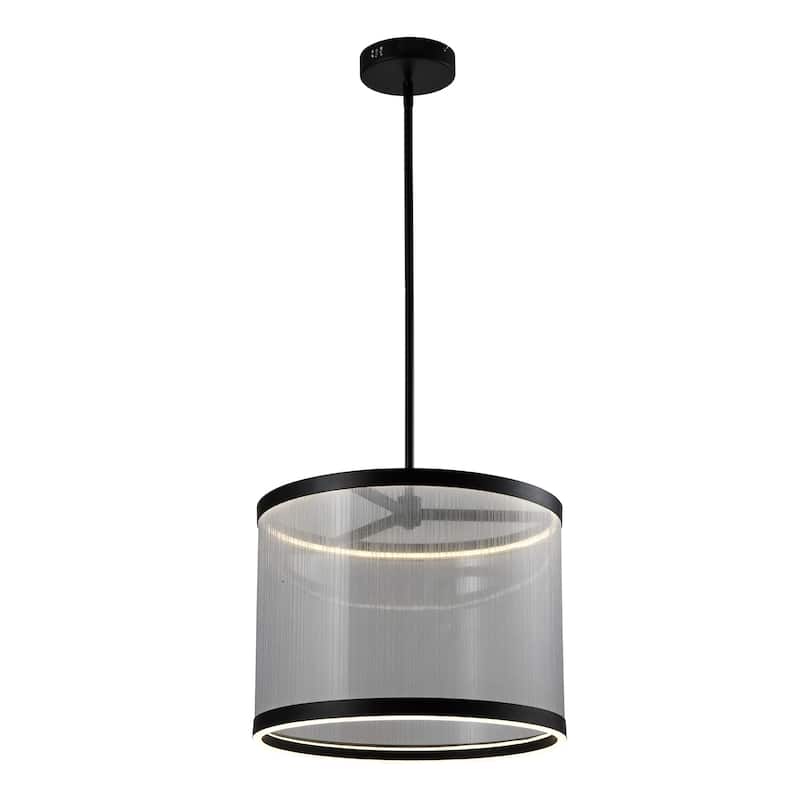 Artcraft Cora Integrated LED Pendant - Black Finish