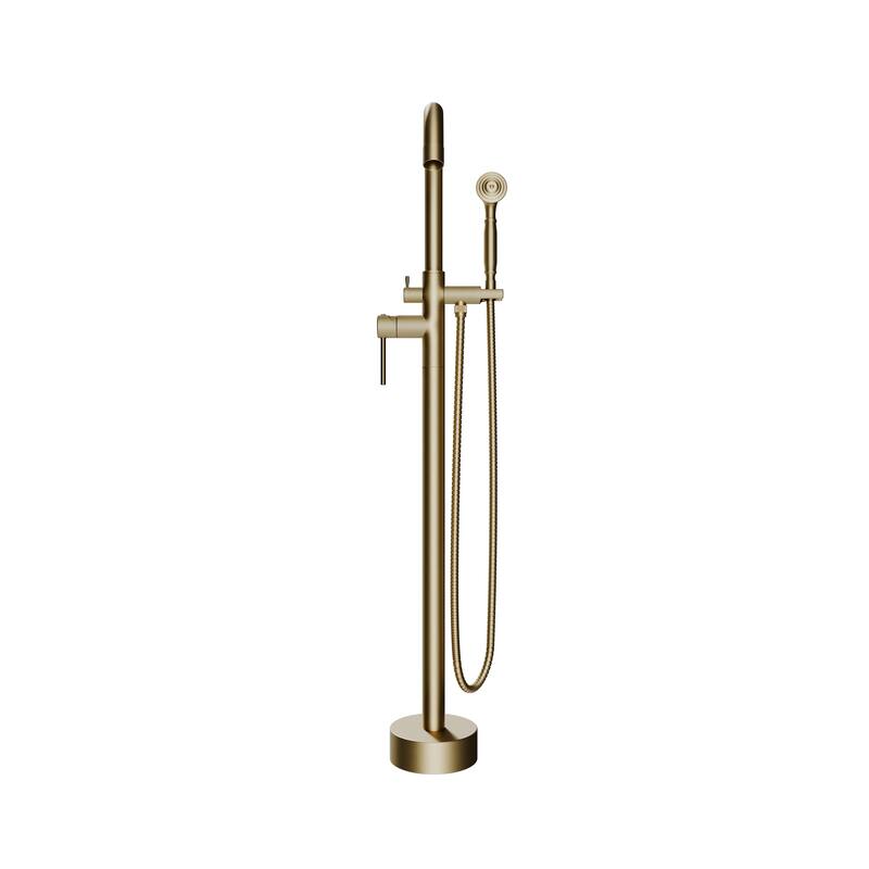 Neptune Single Handle Floor Mounted Gooseneck Freestanding Tub Filler