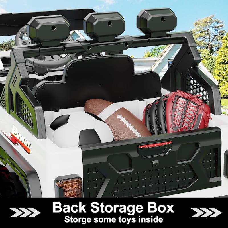 Ride on Car with 6 EVA Wheels&4WD, 24V Battery Powered Electric Car for Ages 3-6 Kids