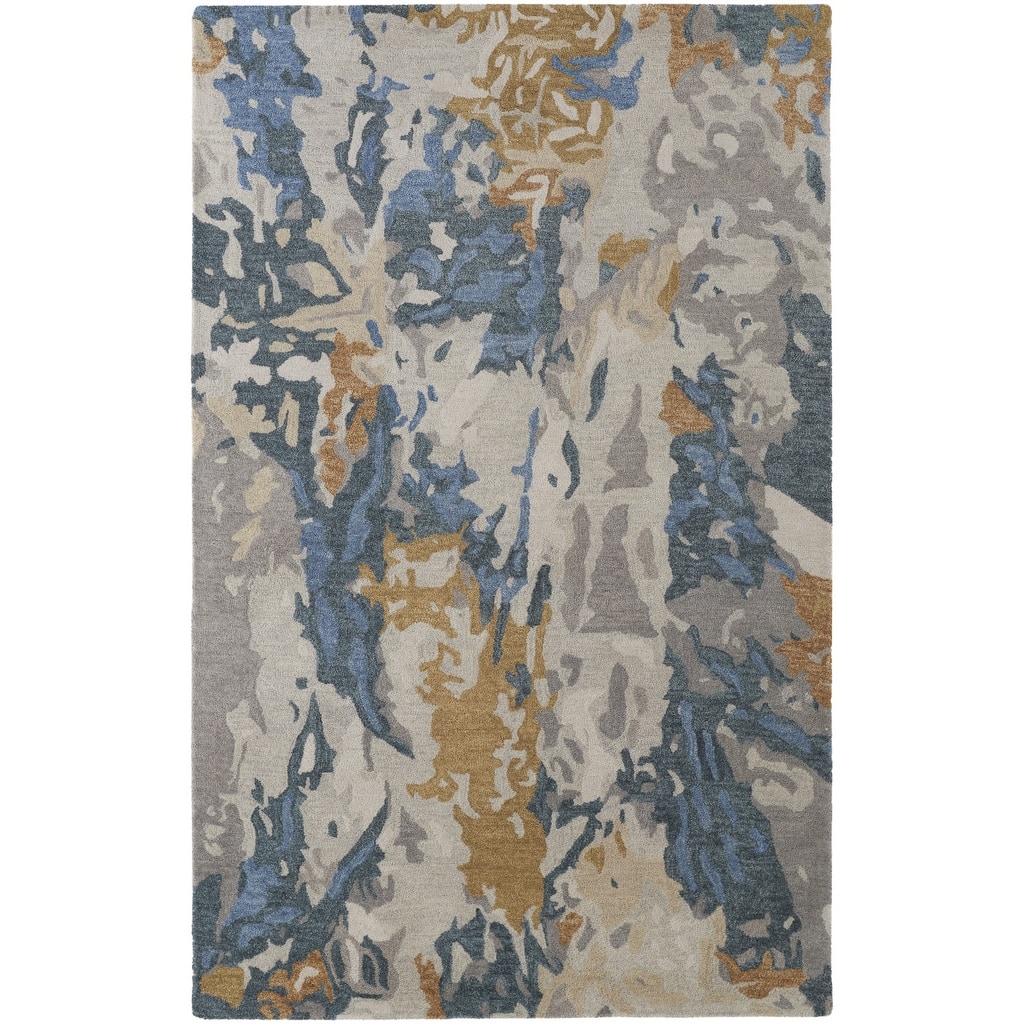 Sobu Hand Tufted Abstract Modern Stain Resistant Durable Area Rug By HomeRoots - 2' x 3'
