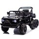 preview thumbnail 1 of 9, 12V Kids Ride On 6-Wheel electric truck car W/Parents Control ,Six-Wheel Suspension,Four motors,Power display,Searchlight Black