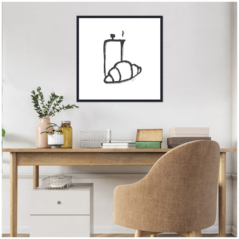 Kate and Laurel Breakfast Club No. 2 by Gabrielly Guedes Framed Canvas Wall Art Print