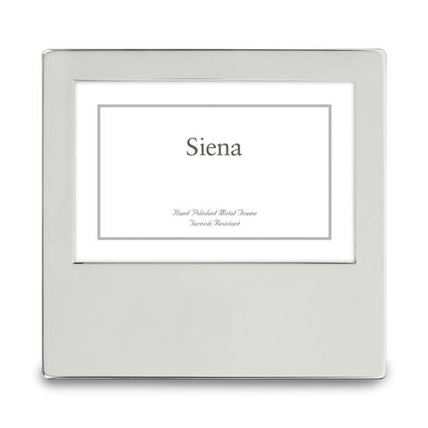 Curata Silver-Plated Wide Engravable 5x7 Frame