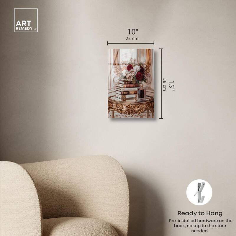 Lovely Mirror Glam Books Acrylic by Art Remedy, Ready to Hang