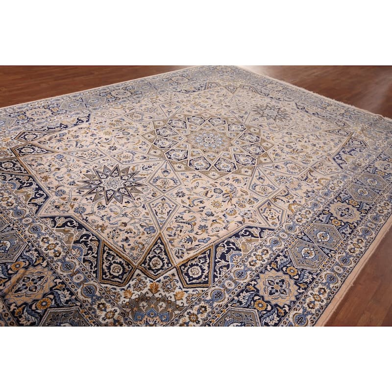 Animals Design Geometric Kashan Turkish Area Rug Machine Made Carpet - 9'7" x 12'11"
