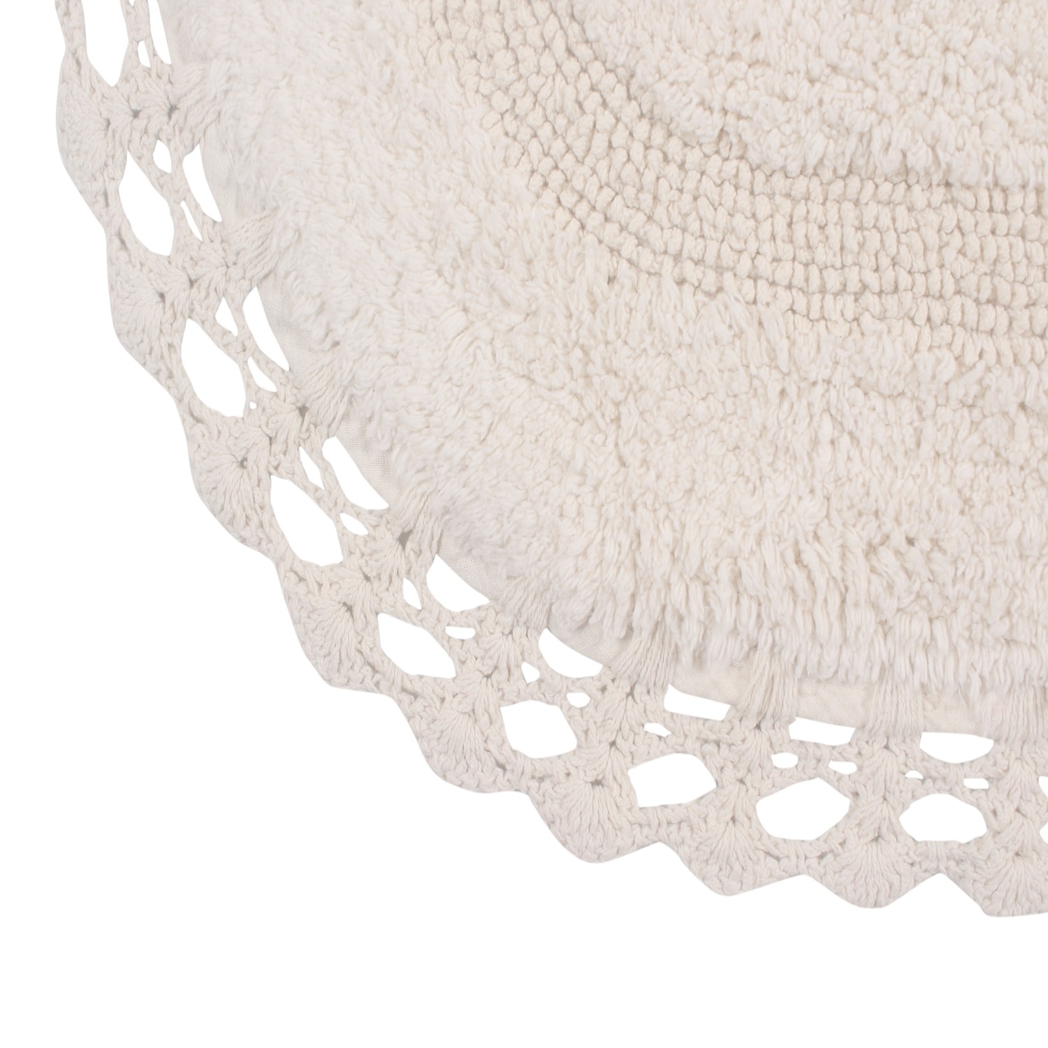как выглядит Hampton Crochet Bathmat 100 Cotton Non-Slip Bathroom Rug фото