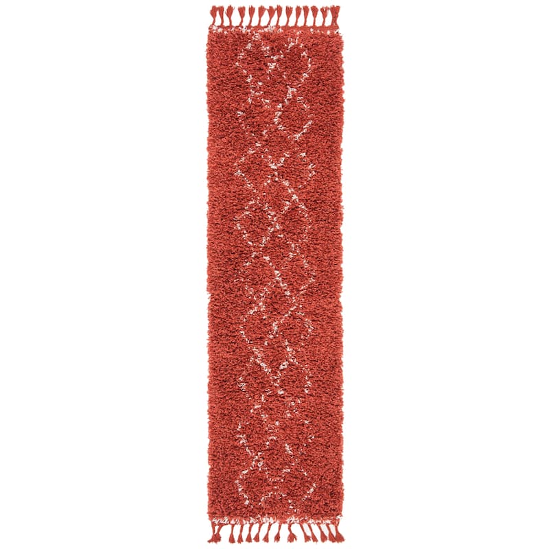 SAFAVIEH Pro Luxe Shag Dile Moroccan Tassel 2.4-inch Thick