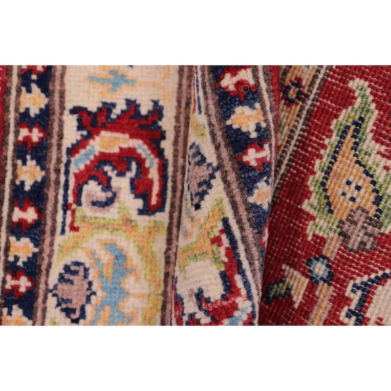 Southwestern Kazak Kaleb Red/Beige Wool Rug - 2'0'' x 3'0''