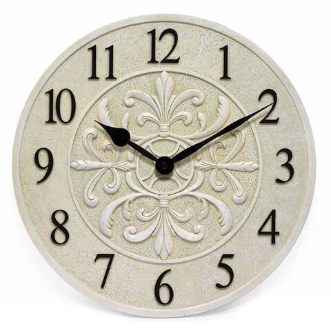 Blanc Fleur Wall Clock - 15 x 1.38 x 15