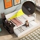 preview thumbnail 6 of 16, Upholstery Daybed with Storage Arm, Trundle, Cup Holder and USB Design