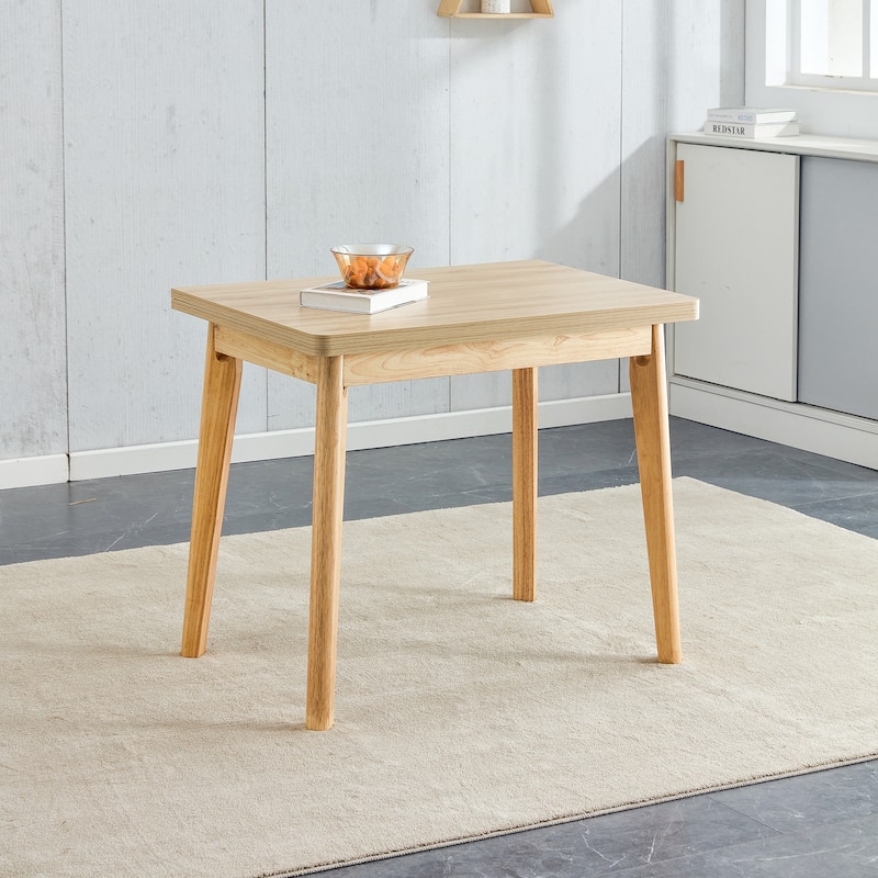 Imitation marble white sintered stone tabletop with rubber wooden legs, foldable computer desk