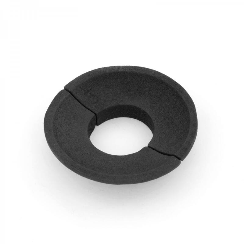 Black Radiator Flange Triple Roped Style Aluminum Lacquered Finish 1" (IPS) Pipe Flanges 1.38" ID - 3.13" OD Renovators Supply