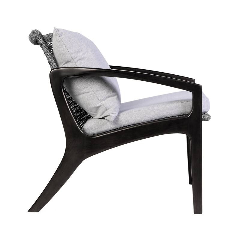 Brighton Solid Wood and Rope 4-Piece Chat Set
