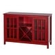 preview thumbnail 6 of 5, Simple Living Portland Glass Wine Buffet/Sideboard