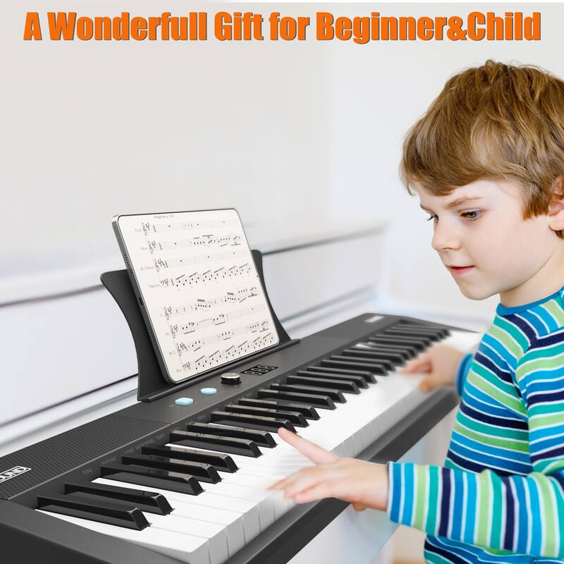 61-Key Electric Piano Keyboard for Beginners,Perfect Christmas Gift for Kids