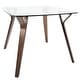 preview thumbnail 3 of 9, Folia Mid-century Modern Square Dining Table