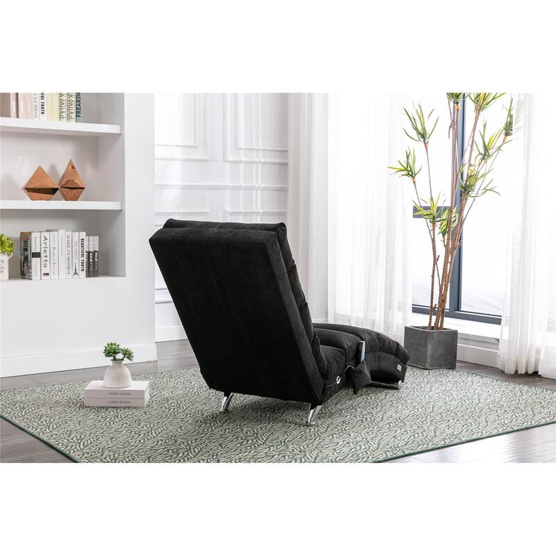 Modern Linen Long Lounger Backrest Adjustable Sofas Ergonomically