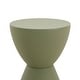 preview thumbnail 52 of 143, Boyd Round Side Table with Ribbed Design Base - Accent Hourglass End Table with Removable Lid for Living Room & Bedroom