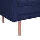 LUXMOD Futon Sleeper Sofa With 2 Pillows Fabric