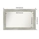 preview thumbnail 73 of 119, Dove Greywash Framed Non-Beveled Custom Wall Mirror, Bathroom Vanity Mirror Outer Size: 42 x 27
