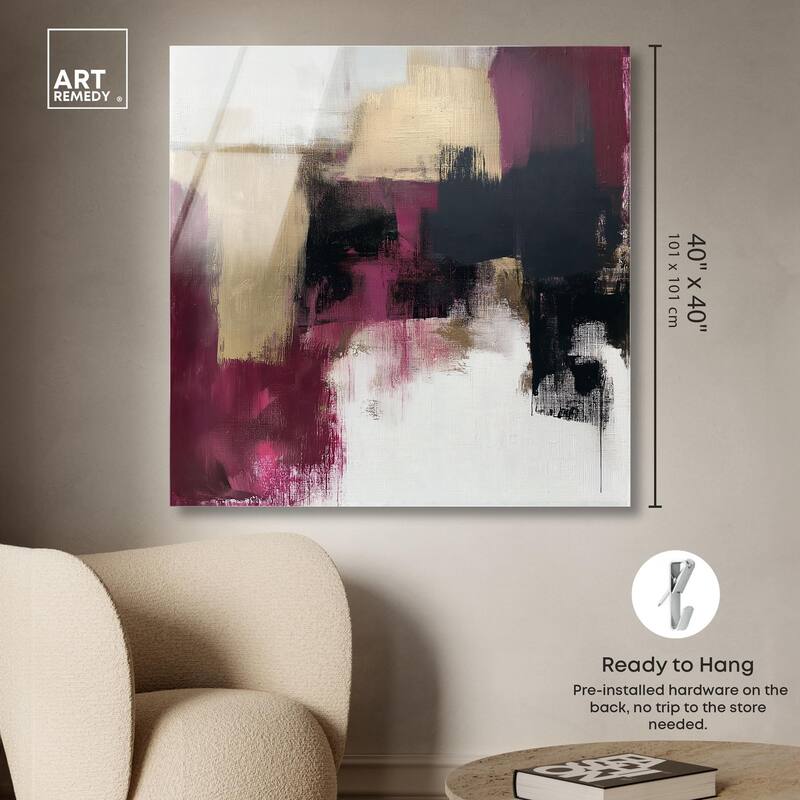 Golden Dusk I Acrylic by Art Remedy, Ready to Hang