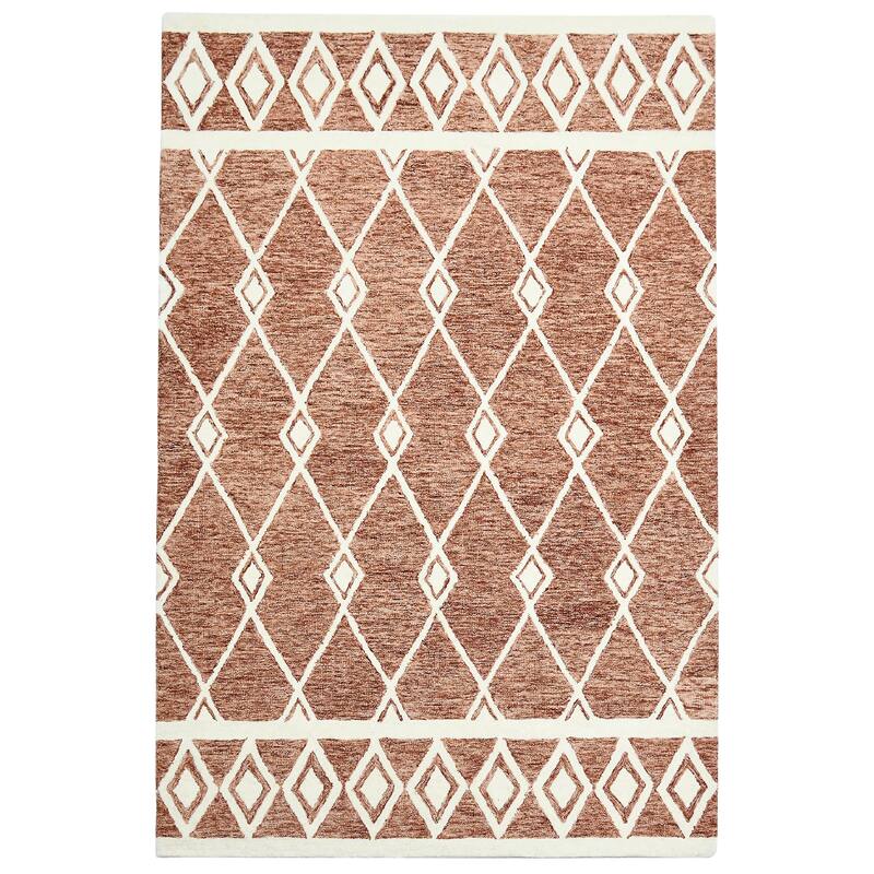 Visalle Raton Hand-Hooked Wool Area Rug