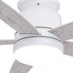 preview thumbnail 8 of 7, Armon 44 in. Low Profile Flush Mount Ceiling Fan with Reversible Blades, Dimmable LED Light Kit and Remote, Frosted Glass Shade