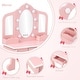 preview thumbnail 8 of 8, Toddlers and Kids Vanity Set with 3 Mirrors and Stool