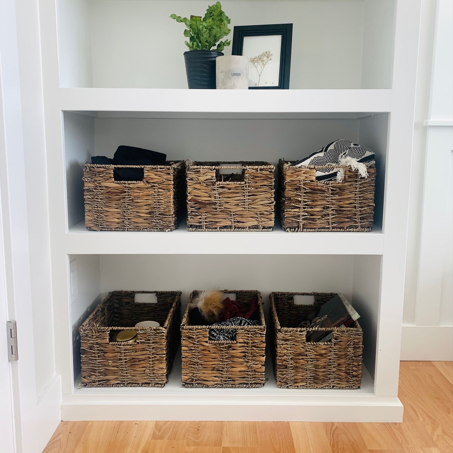 Medium Twotone Walnut Storage Baskets (Set of 6) Bed Bath & Beyond