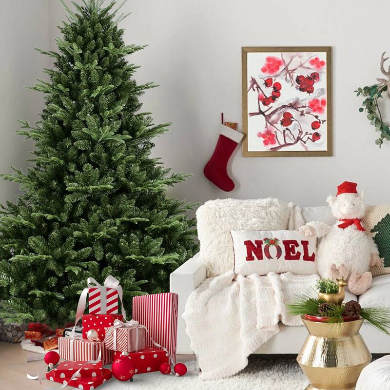 Fluffy and Realistic Artificial Christmas Tree - N/A - 9 Foot - Green