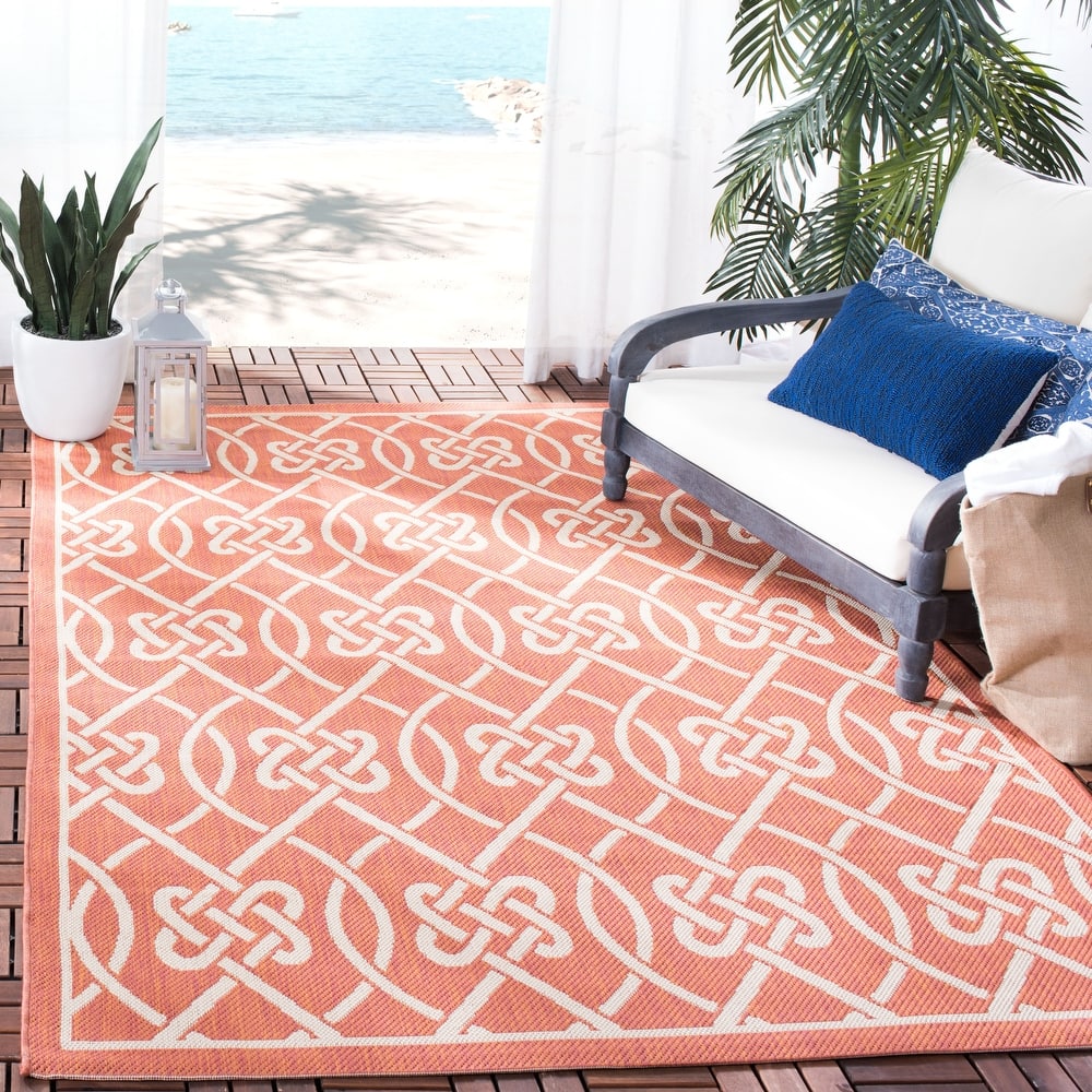 SAFAVIEH Courtyard Dursine Indoor/ Outdoor Waterproof Patio Backyard Rug