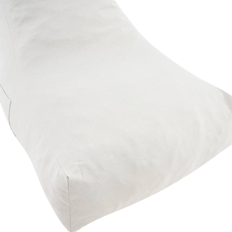 Christopher Knight Home - Lila Outdoor Patio Ergonomic Upholstered Bean Bag Chair with Shredded Foam Filled & Removable Cover