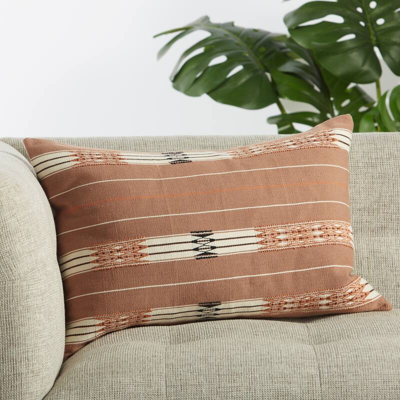 Sitah Hand-Loomed Tribal Lumbar Pillow