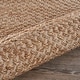 preview thumbnail 10 of 11, LR Home Organic Jute Bordered Area Rug, Tan and Off-White