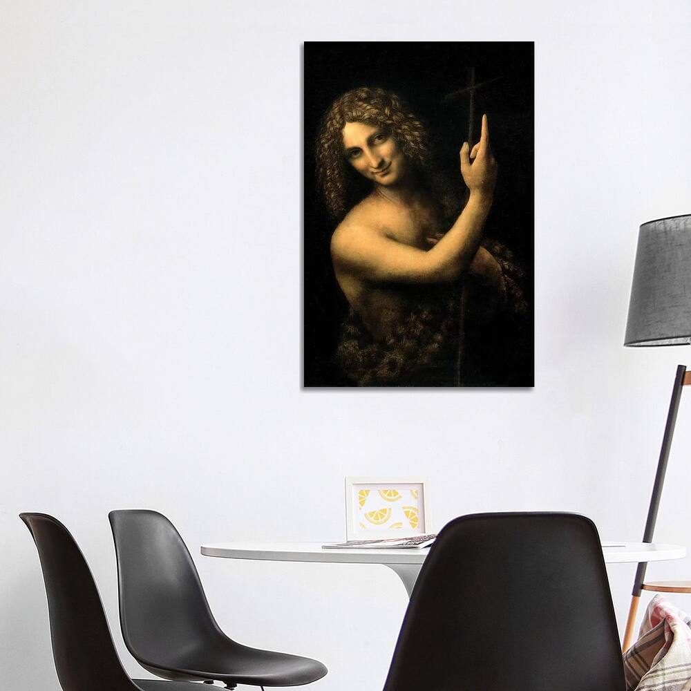 iCanvas "St. John the Baptist, 1513-16 " by Leonardo da Vinci Canvas Print