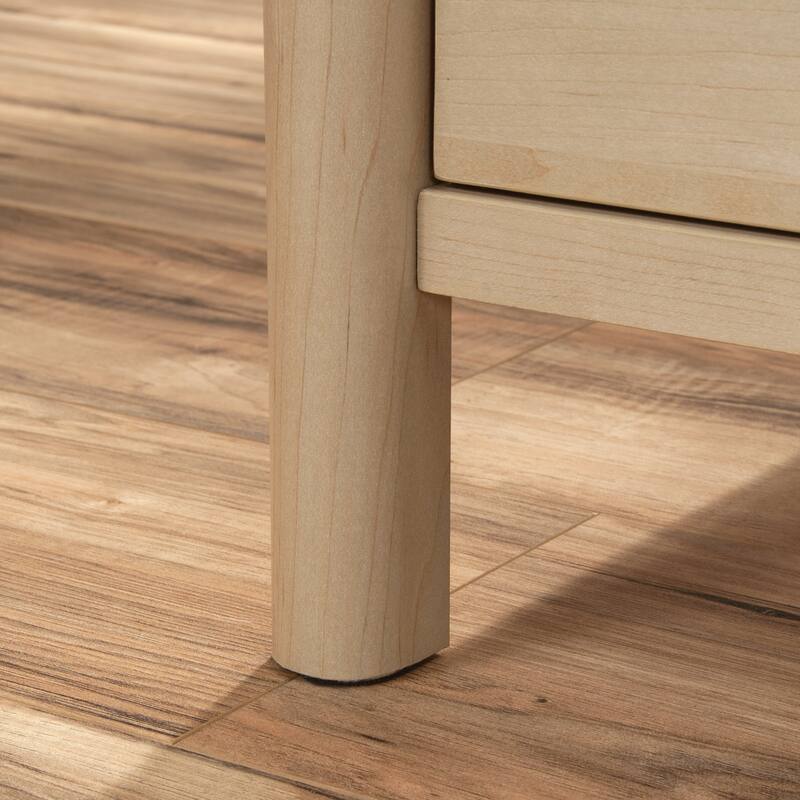 Walnut and White Writing Desk with USB Port