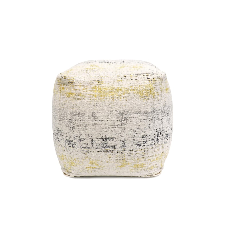 Pasargad Home Grandcanyon Distressed Cotton Pouf