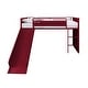 preview thumbnail 12 of 10, Twin Size Metal Loft Bed with Slide for Kids, Boys and Girls, Bedroom