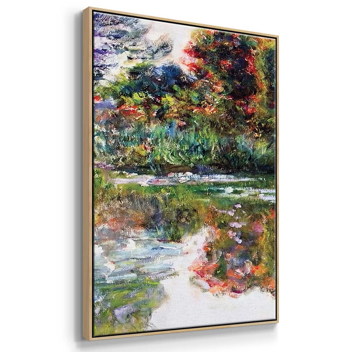 Rose Flowered Arches at Giverny, 1913 - Multi Piece Framed Canvas - Bed ...
